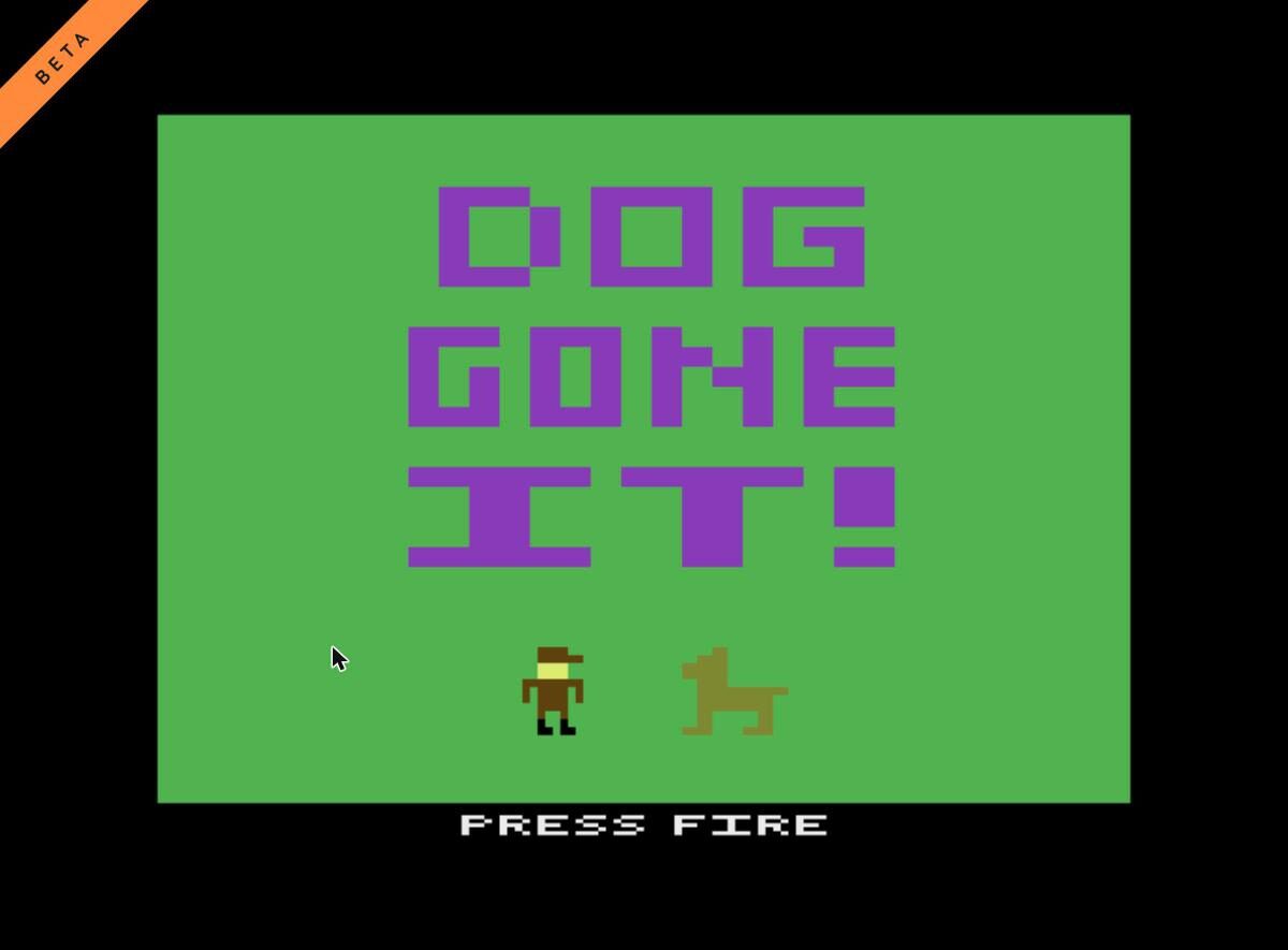 An Atari 2600 game running in RetroBox